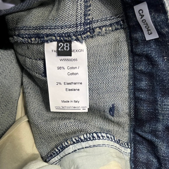 NWT - Faith Connexion Women’s Iconic Runner Jeans - Made in Italy - Size 28 - Picture 8 of 8